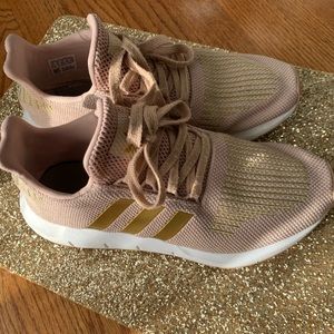 Adidas pink and gold size 61/2